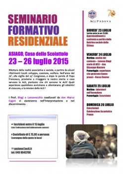 Seminario residenziale di formazione